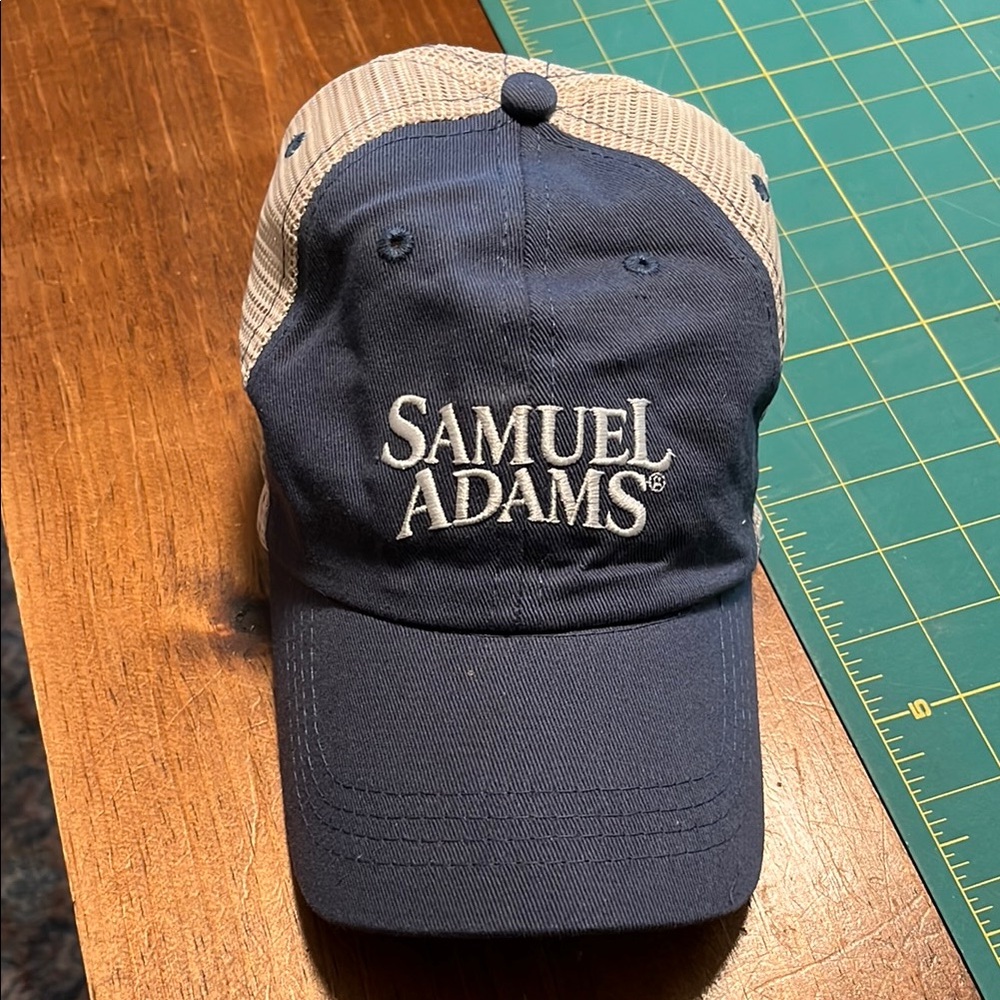 NWOT Samuel Adams Blue and Tan Cap
